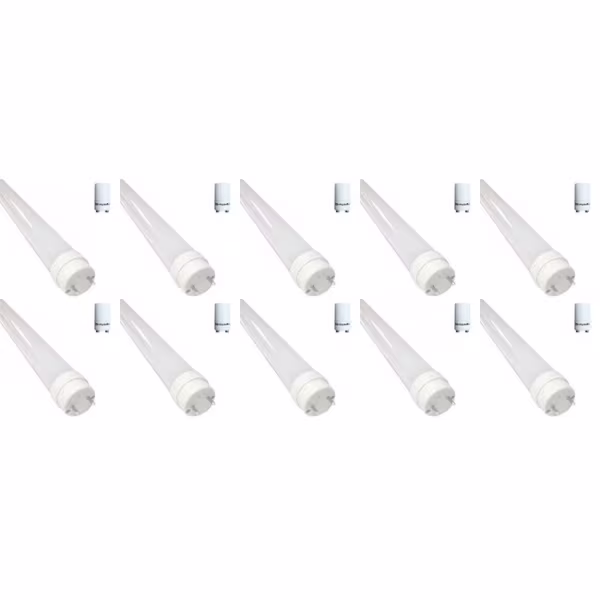 HLW LED LED Fluorescent Tube T8 10 Pack - Natural White 4200K HLW LED LED Fluorescent Tube T8 10 Pack - Natural White 4200K