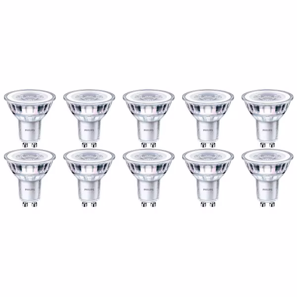 Philips PHILIPS LED Spot 10 Pack - CorePro 830 GU10 Fitting - Warm Wit 3000K Philips PHILIPS LED Spot 10 Pack - CorePro 830 GU10 Fitting - Warm Wit 3000K