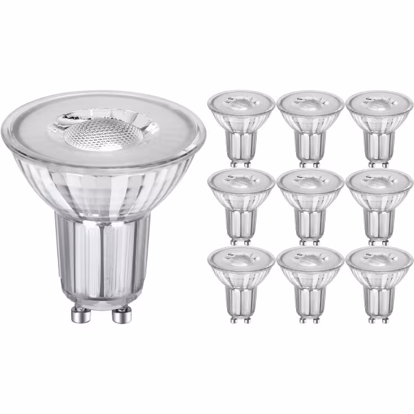 Velvalux Dimmable GU10 LED Spot - Velvalux - 6W 480lm - 10 Pack Warm White Velvalux Dimmable GU10 LED Spot - Velvalux - 6W 480lm - 10 Pack Warm White