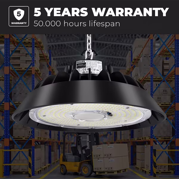 HLW LED LED UFO High Bay Premium 100W - Dimbaar, Waterdicht IP65, Neutraal Wit 4000K