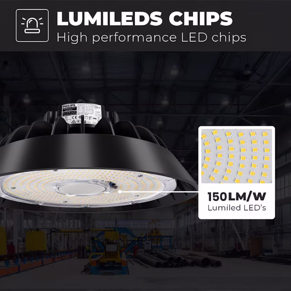 HLW LED LED UFO High Bay 200W - Dimmable, Waterproof IP65 Warehouse Lighting, Cool White 6000K HLW LED LED UFO High Bay 200W - Dimmable, Waterproof IP65 Warehouse Lighting, Cool White 6000K