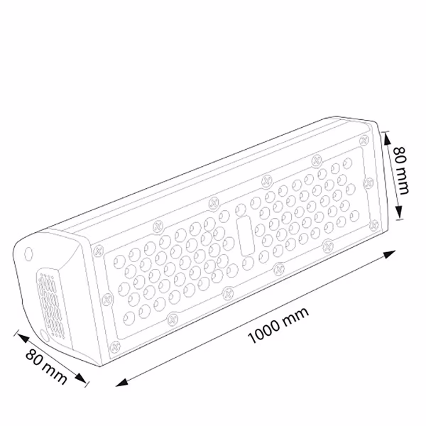 HLW LED LED High Bay 200W - Rechthoekige, Waterdichte Magazijnverlichting IP65 HLW LED LED High Bay 200W - Rechthoekige, Waterdichte Magazijnverlichting IP65