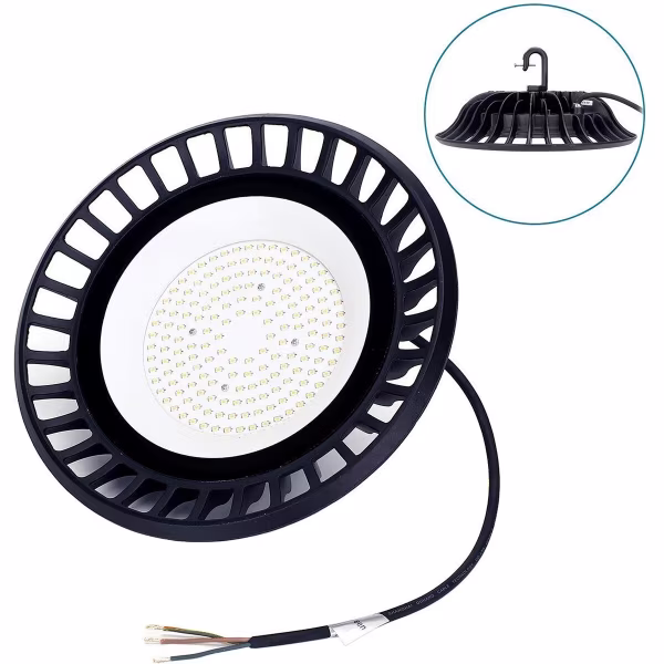 HLW LED LED UFO High Bay 100W - Waterdichte LED lamp met neutraal wit 4000K, IP65 Magazijnverlichting HLW LED LED UFO High Bay 100W - Waterdichte LED lamp met neutraal wit 4000K, IP65 Magazijnverlichting
