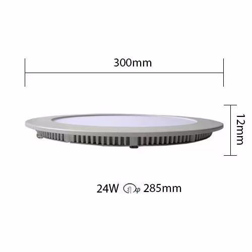 HLW LED LED Paneel Slim Ø30cm 24W Inbouw LED Downlight Helder Koud Wit 6000K HLW LED LED Paneel Slim Ø30cm 24W Inbouw LED Downlight Helder Koud Wit 6000K