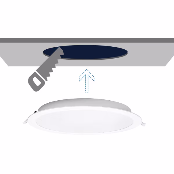 HLW LED LED Paneel Rond 24W - Inbouw LED Downlight - Koud Wit 6000K Daglicht Wit HLW LED LED Paneel Rond 24W - Inbouw LED Downlight - Koud Wit 6000K Daglicht Wit