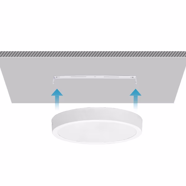 HLW LED 24W LED Paneel Downlight Opbouw - Rond Ø30cm, Natuurlijk Wit 4000K, Flikkervrij HLW LED 24W LED Paneel Downlight Opbouw - Rond Ø30cm, Natuurlijk Wit 4000K, Flikkervrij