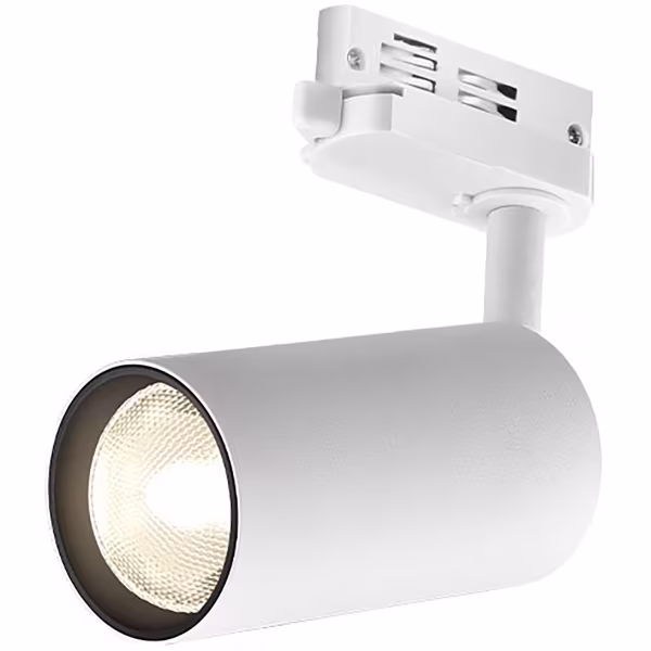 HLW LED LED Railverlichting Spot met GU10 Fitting - Mat Wit Aluminium, 3 Fase HLW LED LED Railverlichting Spot met GU10 Fitting - Mat Wit Aluminium, 3 Fase