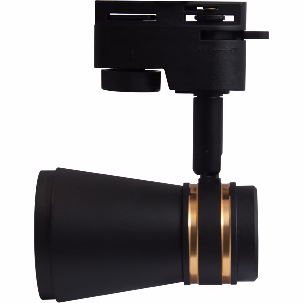 HLW LED LED Spot Prixa Tron met GU10 Fitting - 1 Fase Railverlichting Zwart/Goud HLW LED LED Spot Prixa Tron met GU10 Fitting - 1 Fase Railverlichting Zwart/Goud