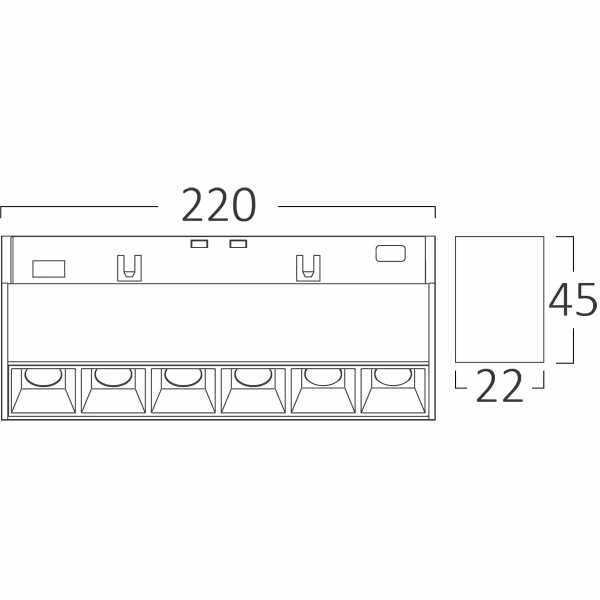 HLW LED 48V Magnetische Lineaire LED Bar Brinton Magni - 12W LED neutraal wit 4000K HLW LED 48V Magnetische Lineaire LED Bar Brinton Magni - 12W LED neutraal wit 4000K