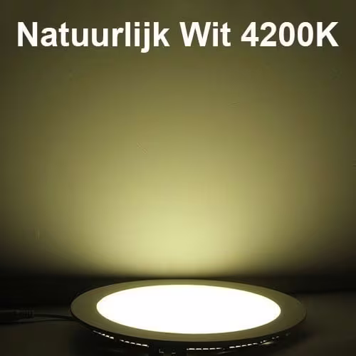 HLW LED LED Downlight Slim - Inbouw LED Lamp Rond 6W Natuurlijk Wit 4200K Mat Wit Aluminium Ø120mm HLW LED LED Downlight Slim - Inbouw LED Lamp Rond 6W Natuurlijk Wit 4200K Mat Wit Aluminium Ø120mm
