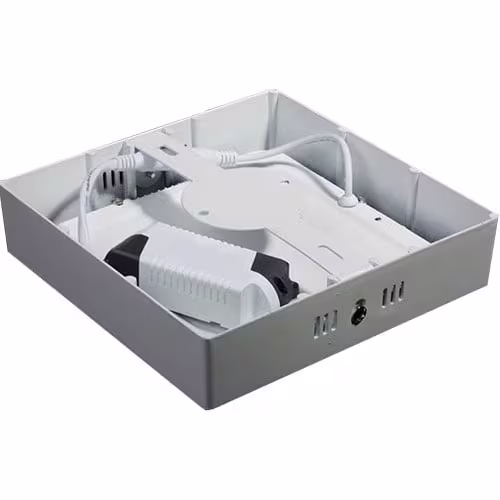 HLW LED Surface-Mounted LED Downlight Square 12W - Bright Cool White 6000K, Matte White Aluminum HLW LED Surface-Mounted LED Downlight Square 12W - Bright Cool White 6000K, Matte White Aluminum