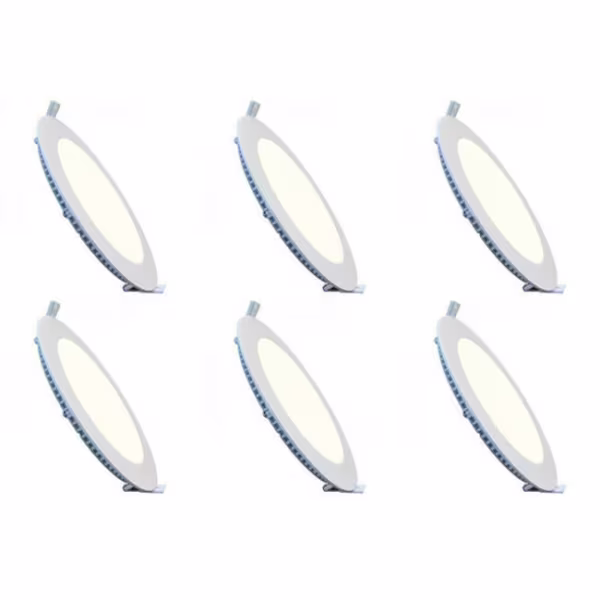 HLW LED LED Downlight Slim 6 Pack - Inbouw LED Rond 3W, Natuurlijk Wit 4200K Ø83mm HLW LED LED Downlight Slim 6 Pack - Inbouw LED Rond 3W, Natuurlijk Wit 4200K Ø83mm
