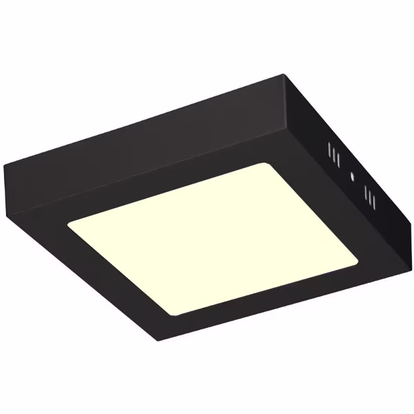 HLW LED 12W LED Downlight Surface Mounted - Warm White 2700K–3000K - Matte Black Square HLW LED 12W LED Downlight Surface Mounted - Warm White 2700K–3000K - Matte Black Square
