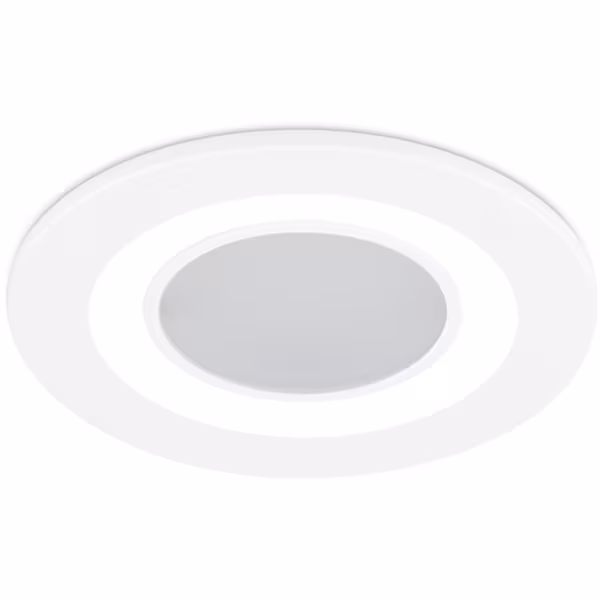 HLW LED LED Spot Inbouw LED Downlight 5W Warm Wit 3000K - Rond Mat Wit Ø80mm HLW LED LED Spot Inbouw LED Downlight 5W Warm Wit 3000K - Rond Mat Wit Ø80mm