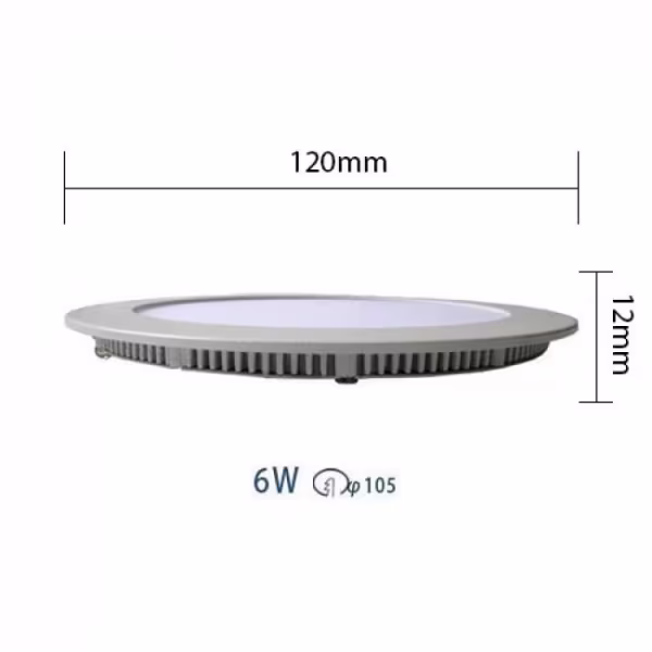 HLW LED LED Downlight Slim 6 Pack - Inbouw Rond Ø120mm 6W LED lamp Natuurlijk Wit HLW LED LED Downlight Slim 6 Pack - Inbouw Rond Ø120mm 6W LED lamp Natuurlijk Wit