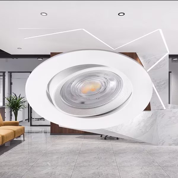 HLW LED Inbouw LED Downlight 7W - Dimbare LED Spot Koud Wit 6000K Daglicht Wit HLW LED Inbouw LED Downlight 7W - Dimbare LED Spot Koud Wit 6000K Daglicht Wit