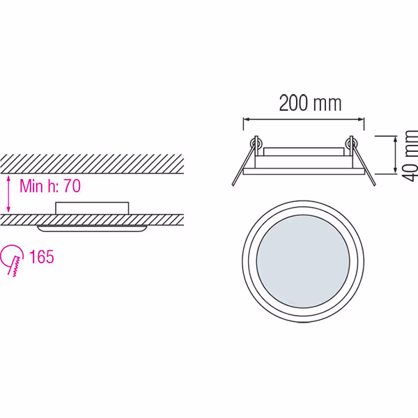 HLW LED Inbouw LED Downlight Slim 15W - Rond, Koud Wit 6000K, Mat Wit Glas Ø200mm HLW LED Inbouw LED Downlight Slim 15W - Rond, Koud Wit 6000K, Mat Wit Glas Ø200mm