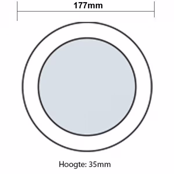HLW LED LED Downlight Pro - Opbouw Rond 12W LED Lamp Helder Koud Wit 6000K HLW LED LED Downlight Pro - Opbouw Rond 12W LED Lamp Helder Koud Wit 6000K