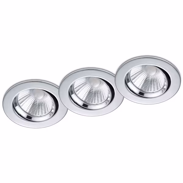 HLW LED LED Spot 3 Pack - Dimbare Inbouw LED Downlight 5W Warm Wit 2700K–3000K HLW LED LED Spot 3 Pack - Dimbare Inbouw LED Downlight 5W Warm Wit 2700K–3000K