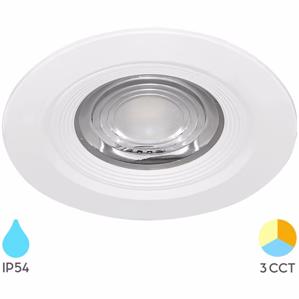 HLW LED Waterdichte 7W LED Inbouwspot - Warm Wit 2700K–3000K - IP54 LED Downlight HLW LED Waterdichte 7W LED Inbouwspot - Warm Wit 2700K–3000K - IP54 LED Downlight