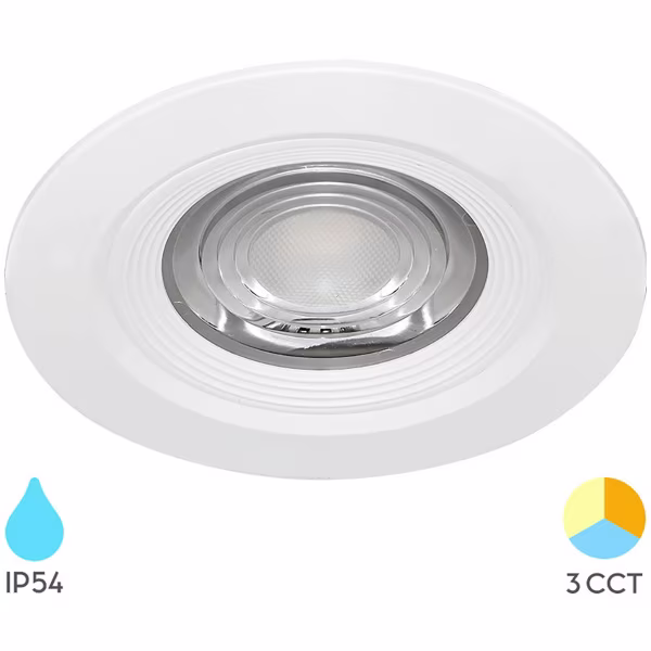 HLW LED Recessed LED Downlight 7W - Waterproof LED Spotlight Cool White 6000K HLW LED Recessed LED Downlight 7W - Waterproof LED Spotlight Cool White 6000K