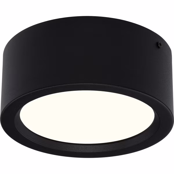 HLW LED 15W LED Downlight Surface Mounted Round - Natural White 4200K - Matte Black Aluminum Ø180mm