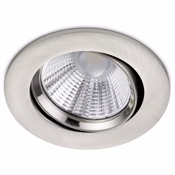 HLW LED Dimbare Inbouw LED Spot 5W Warm Wit 2700K–3000K - Mat Nikkel Ø80mm HLW LED Dimbare Inbouw LED Spot 5W Warm Wit 2700K–3000K - Mat Nikkel Ø80mm