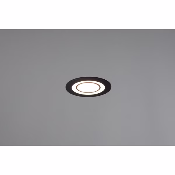 HLW LED LED Spot - Inbouw LED Downlight 5W Warm Wit 2700K–3000K Rond Mat Zwart HLW LED LED Spot - Inbouw LED Downlight 5W Warm Wit 2700K–3000K Rond Mat Zwart