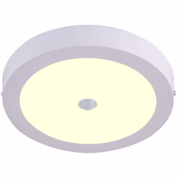 HLW LED LED Downlight 22W Opbouw Met PIR Sensor - Warm Wit 2700K, OSRAM LEDs, Rond HLW LED LED Downlight 22W Opbouw Met PIR Sensor - Warm Wit 2700K, OSRAM LEDs, Rond