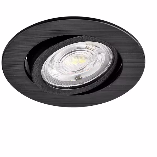 HLW LED Brinton Dimmable LED Spotlight 7W - Recessed LED Downlight Warm White 2700-3000K Black HLW LED Brinton Dimmable LED Spotlight 7W - Recessed LED Downlight Warm White 2700-3000K Black