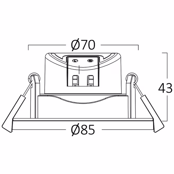 HLW LED Inbouw LED Downlight 7W - Dimbare LED Spot met Neutraal Wit Licht HLW LED Inbouw LED Downlight 7W - Dimbare LED Spot met Neutraal Wit Licht