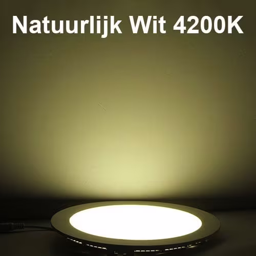 HLW LED LED Downlight Slim 15W - Ronde Inbouw LED Lamp Natuurlijk Wit 4200K Ø195mm HLW LED LED Downlight Slim 15W - Ronde Inbouw LED Lamp Natuurlijk Wit 4200K Ø195mm