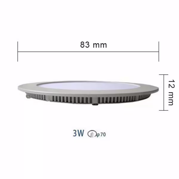 HLW LED LED Downlight Slim 6 Pack - Recessed LED Downlight 3W Natural White 4200K Ø83mm HLW LED LED Downlight Slim 6 Pack - Recessed LED Downlight 3W Natural White 4200K Ø83mm