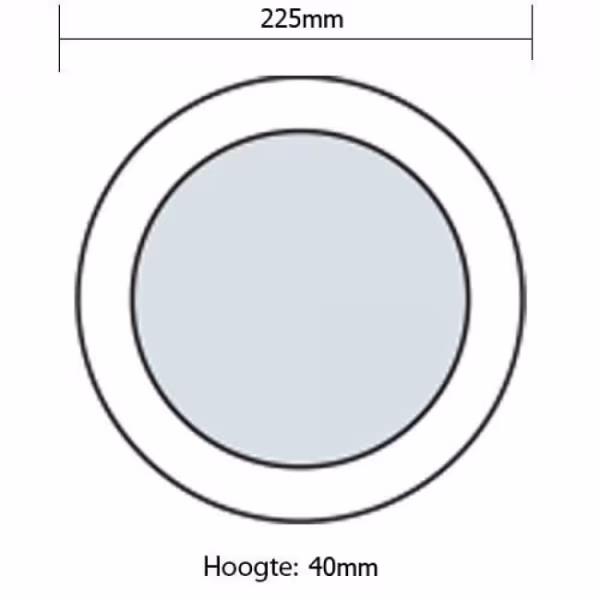 HLW LED Opbouw LED Downlight 6 Pack 18W - Ronde LED Lamp Ø225mm Natuurlijk Wit HLW LED Opbouw LED Downlight 6 Pack 18W - Ronde LED Lamp Ø225mm Natuurlijk Wit