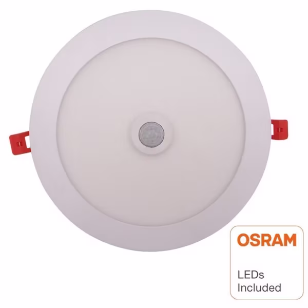HLW LED Inbouw LED Downlight Slim 20W Met PIR Bewegingssensor - Warm Wit 2700K–3000K HLW LED Inbouw LED Downlight Slim 20W Met PIR Bewegingssensor - Warm Wit 2700K–3000K