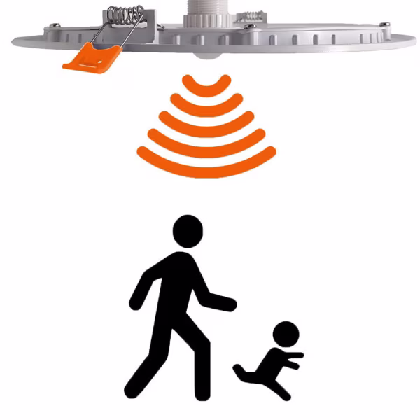 HLW LED Inbouw LED Downlight Slim 20W Met Bewegingssensor - Helder Koud Wit 6000K HLW LED Inbouw LED Downlight Slim 20W Met Bewegingssensor - Helder Koud Wit 6000K