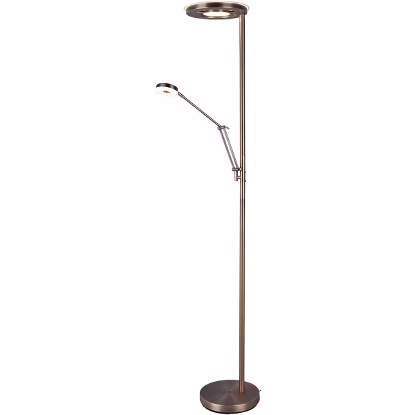 HLW LED Dimmable LED Floor Lamp 38W - Antique Bronze Design HLW LED Dimmable LED Floor Lamp 38W - Antique Bronze Design