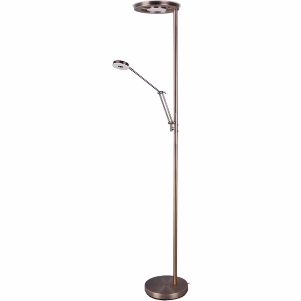 HLW LED Dimmable LED Floor Lamp 38W - Antique Bronze Design HLW LED Dimmable LED Floor Lamp 38W - Antique Bronze Design