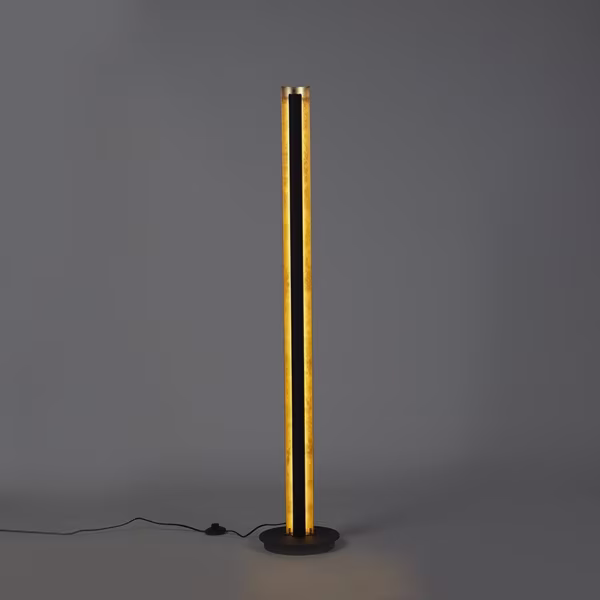 HLW LED Dimbare LED Vloerlamp Trion Texy - Warm Wit 2700K–3000K - 15W - Mat Zwart & Wit HLW LED Dimbare LED Vloerlamp Trion Texy - Warm Wit 2700K–3000K - 15W - Mat Zwart & Wit