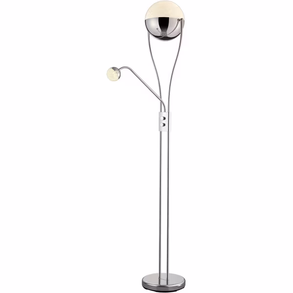 HLW LED Dimmable LED Floor Lamp 25W - Warm White 2700K–3000K - White Floor Lamp HLW LED Dimmable LED Floor Lamp 25W - Warm White 2700K–3000K - White Floor Lamp