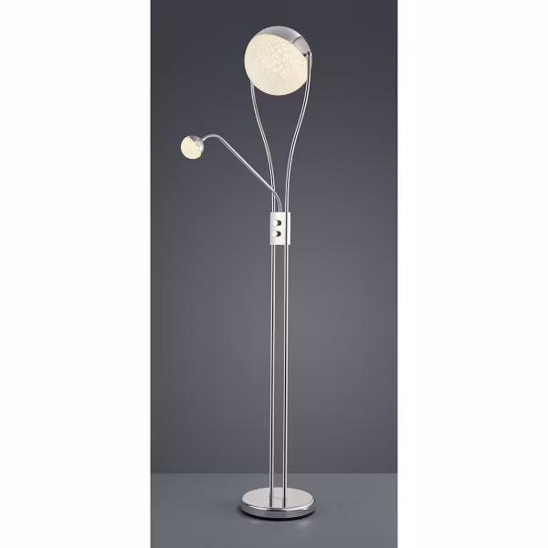 HLW LED Dimmable LED Floor Lamp 25W - Warm White 2700K–3000K - White Floor Lamp HLW LED Dimmable LED Floor Lamp 25W - Warm White 2700K–3000K - White Floor Lamp