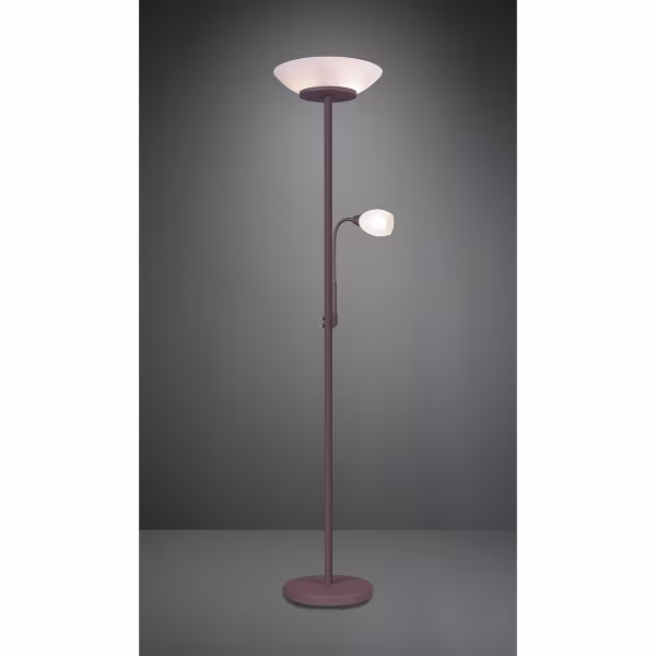 HLW LED LED Vloerlamp Trion Germin - Roestkleurige aluminium lamp met E27 fitting HLW LED LED Vloerlamp Trion Germin - Roestkleurige aluminium lamp met E27 fitting