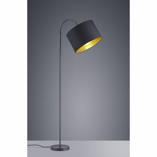 HLW LED Stylish LED Floor Lamp Trion Hostons - Matte Black, Round & Flexible Arm HLW LED Stylish LED Floor Lamp Trion Hostons - Matte Black, Round & Flexible Arm