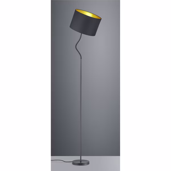 HLW LED Stylish LED Floor Lamp Trion Hostons - Matte Black, Round & Flexible Arm HLW LED Stylish LED Floor Lamp Trion Hostons - Matte Black, Round & Flexible Arm