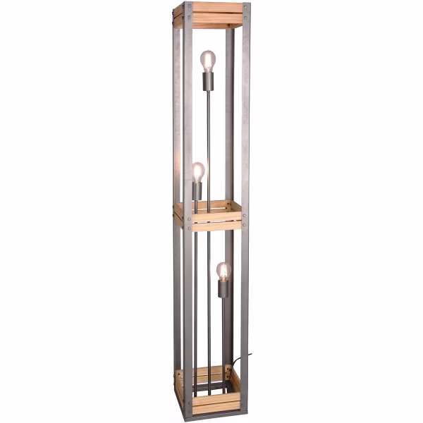 HLW LED LED Floor Lamp Trion Khon - Rectangular, Matte Nickel & Adjustable Beam Angle HLW LED LED Floor Lamp Trion Khon - Rectangular, Matte Nickel & Adjustable Beam Angle