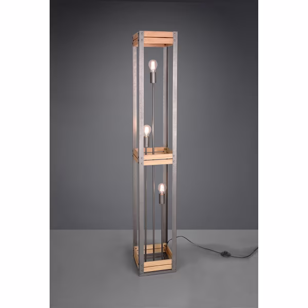 HLW LED LED Floor Lamp Trion Khon - Rectangular, Matte Nickel & Adjustable Beam Angle HLW LED LED Floor Lamp Trion Khon - Rectangular, Matte Nickel & Adjustable Beam Angle