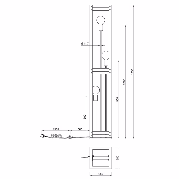 HLW LED LED Floor Lamp Trion Khon - Rectangular, Matte Nickel & Adjustable Beam Angle HLW LED LED Floor Lamp Trion Khon - Rectangular, Matte Nickel & Adjustable Beam Angle