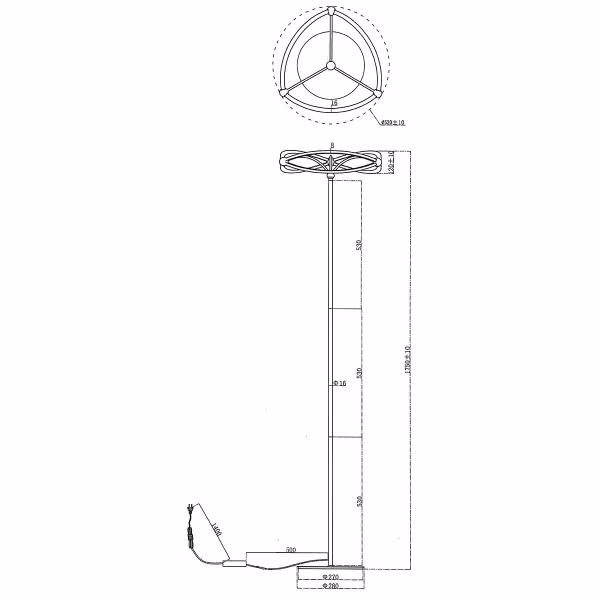 HLW LED LED Vloerlamp Mat Goud - Dimbaar Warm Wit 2700K–3000K, 31W LED Licht HLW LED LED Vloerlamp Mat Goud - Dimbaar Warm Wit 2700K–3000K, 31W LED Licht
