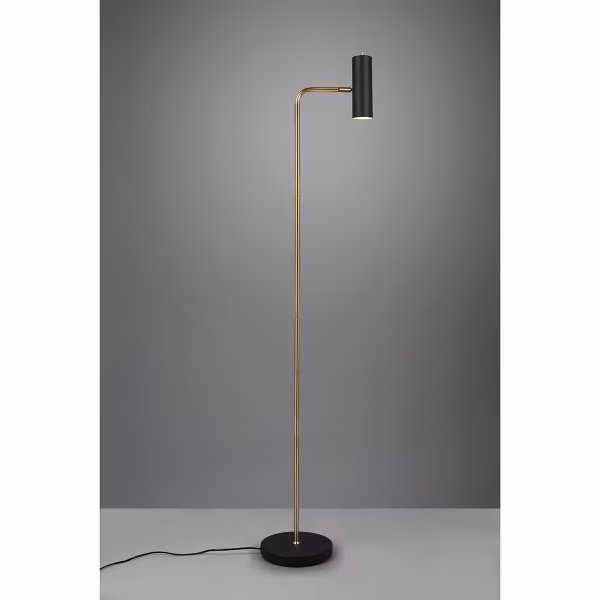 HLW LED LED Floor Lamp Trion Milona - Black & Gold Floor Lamp with GU10 Socket HLW LED LED Floor Lamp Trion Milona - Black & Gold Floor Lamp with GU10 Socket