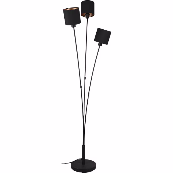 HLW LED LED Floor Lamp Trion Torry – 3-light, Matte Black & Gold Design, Max. 40W LED HLW LED LED Floor Lamp Trion Torry – 3-light, Matte Black & Gold Design, Max. 40W LED